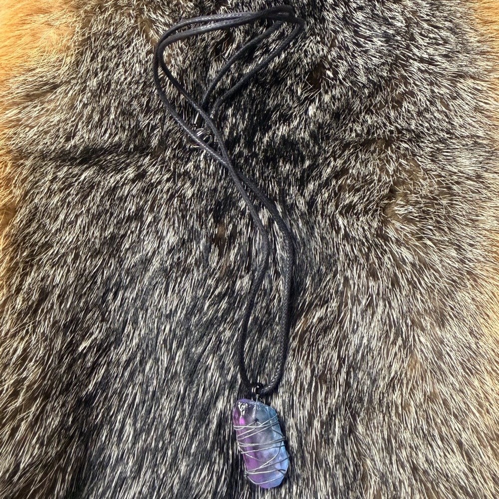 Wire Wrapped Pendant Necklace